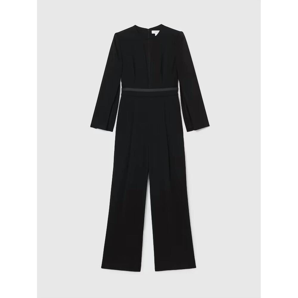 NEW REISS evora split sleeve jumpsuit in black - Picture 3 of 6